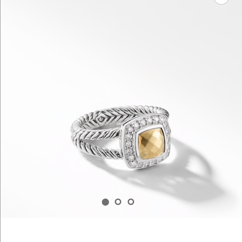 David Yurman petite Albion Ring- Gold Dome